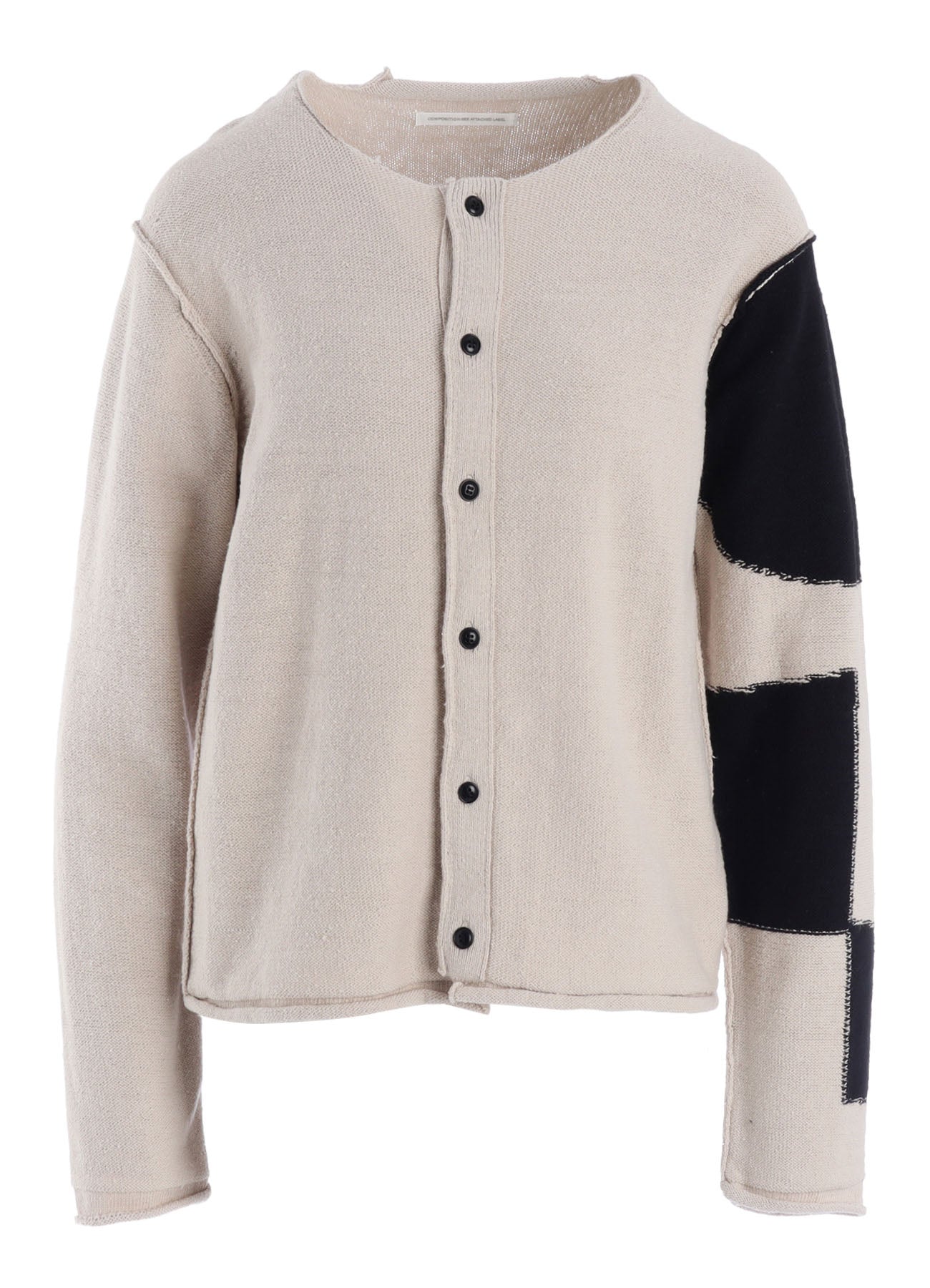 INTERSIA JERSEY ROUND NECK KNIT CARDIGAN – THE SHOP YOHJI YAMAMOTO