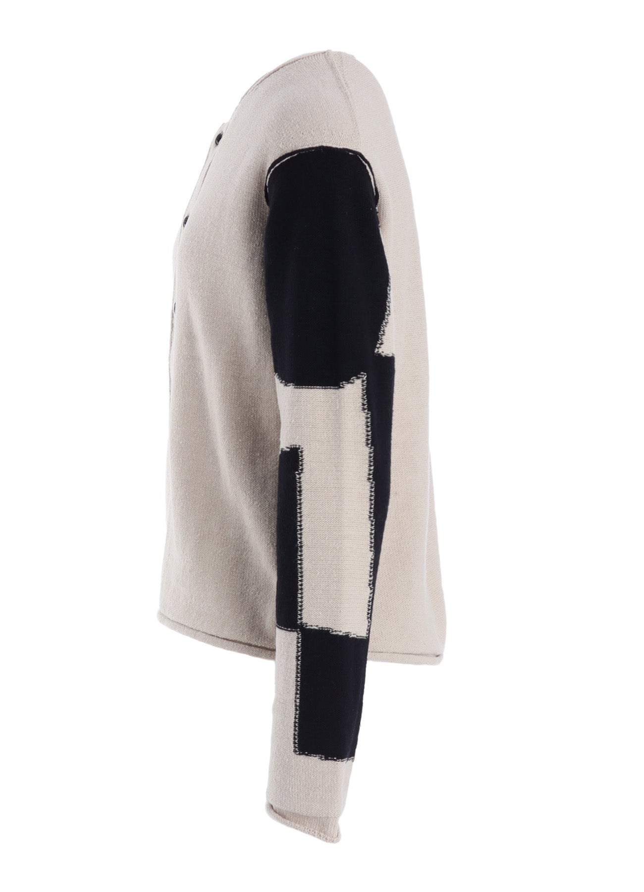 INTERSIA JERSEY ROUND NECK KNIT CARDIGAN – THE SHOP YOHJI YAMAMOTO