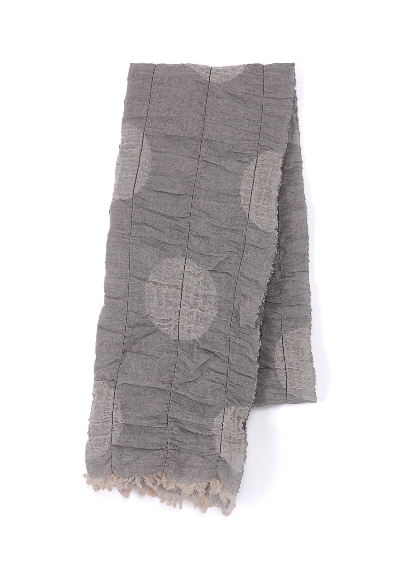 DOT JACQUARD GATHER SCARF