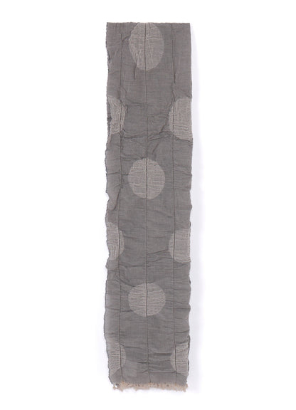 DOT JACQUARD GATHER SCARF