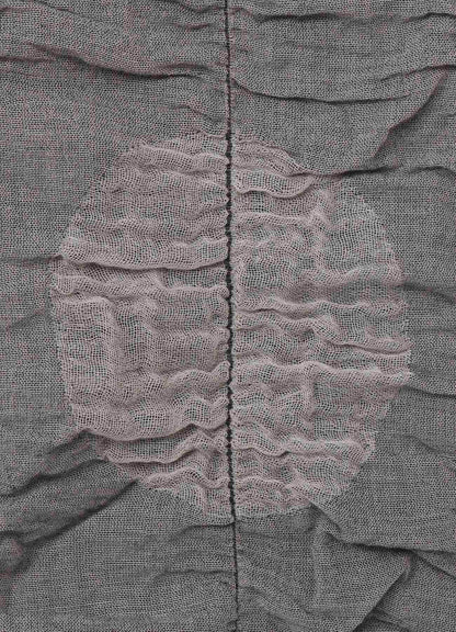 DOT JACQUARD GATHER SCARF