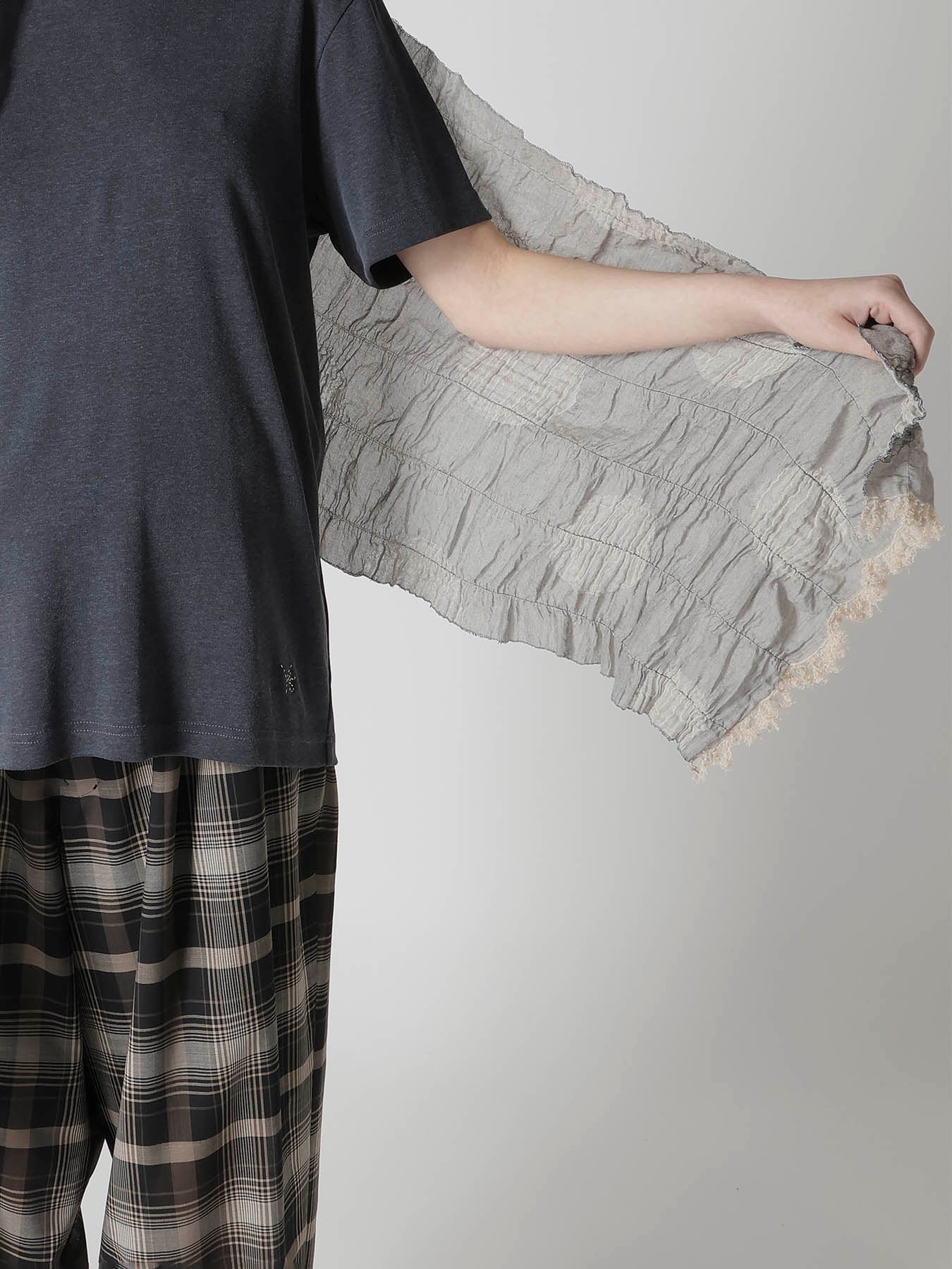 DOT JACQUARD GATHER SCARF – THE SHOP YOHJI YAMAMOTO