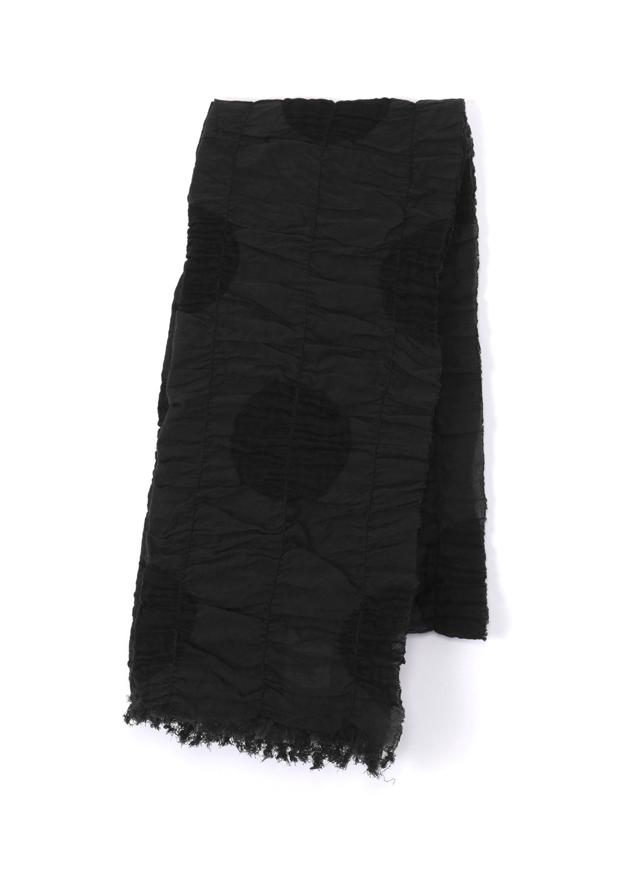 DOT JACQUARD GATHER SCARF