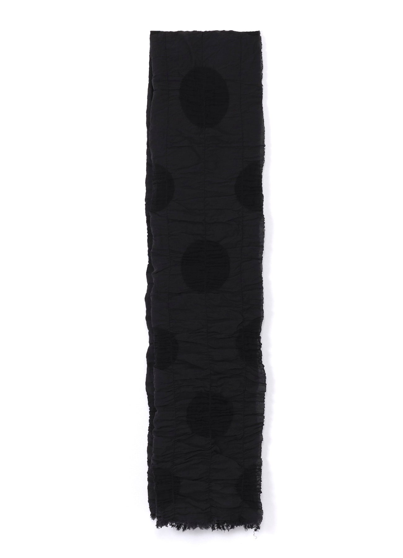 DOT JACQUARD GATHER SCARF