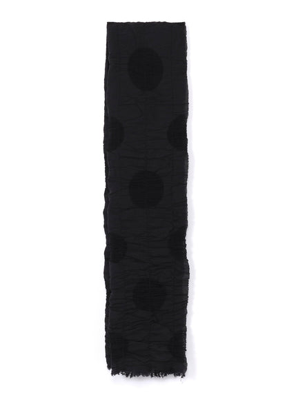 DOT JACQUARD GATHER SCARF