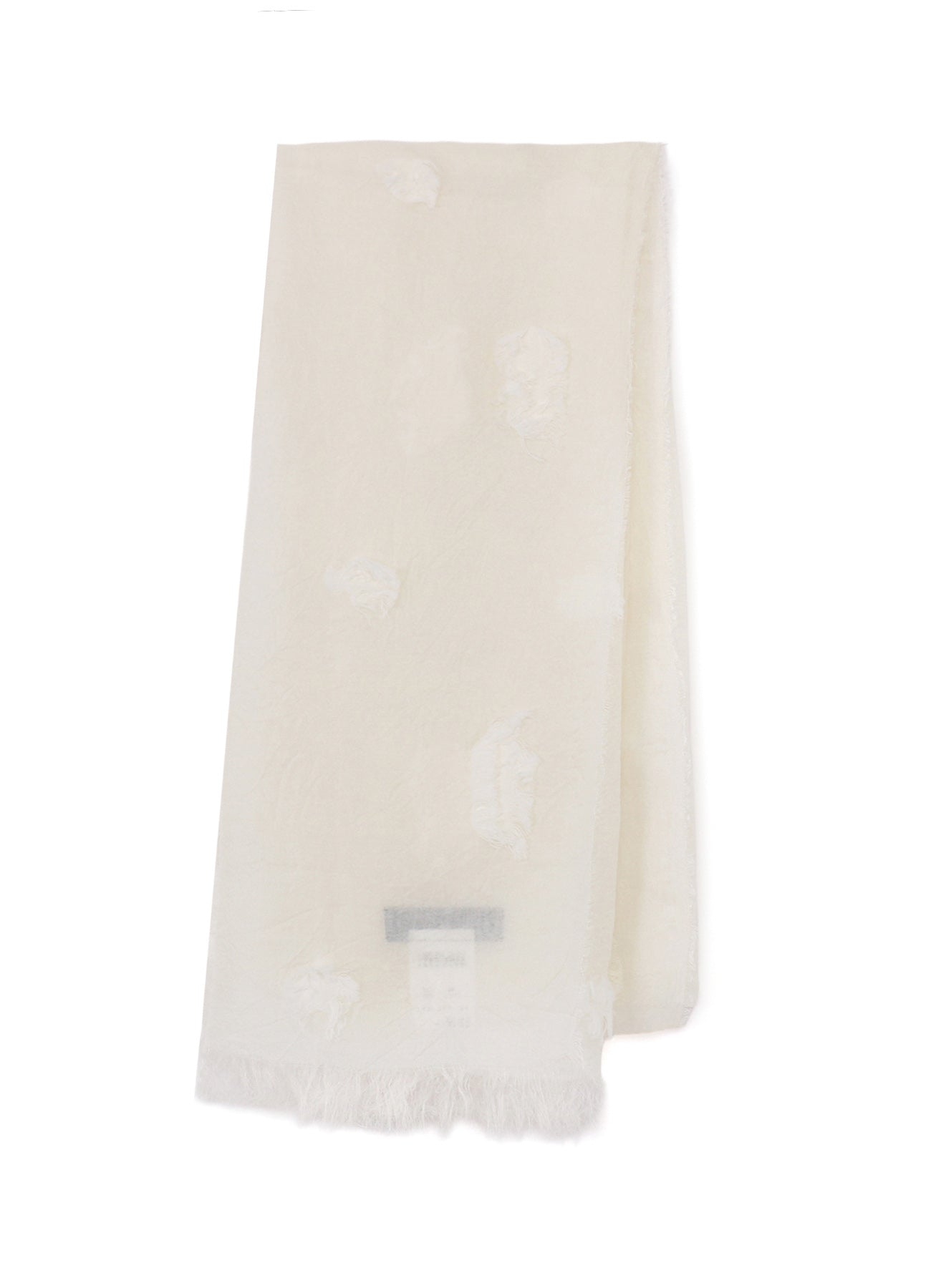 CUT SILK JACQUARD DOT CUT SCARF