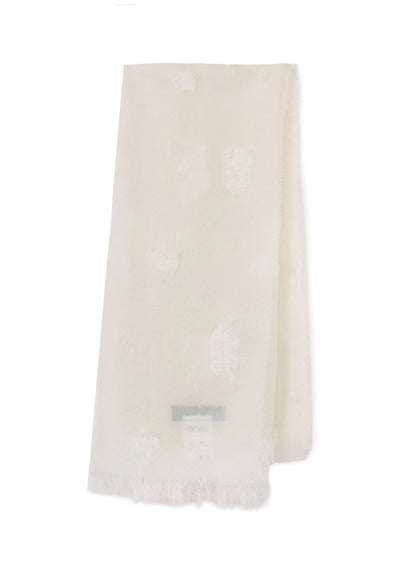 CUT SILK JACQUARD DOT CUT SCARF