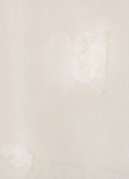 CUT SILK JACQUARD DOT CUT SCARF