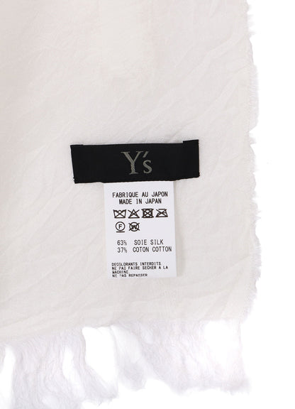 CUT SILK JACQUARD DOT CUT SCARF