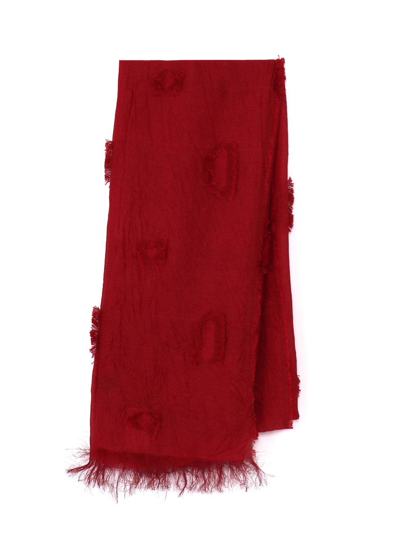 CUT SILK JACQUARD DOT CUT SCARF – THE SHOP YOHJI YAMAMOTO