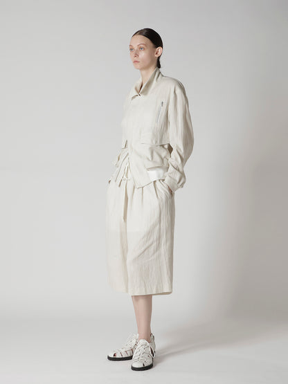 C/LI VIYELLA FANAGE 3 TUCK HALF PANTS