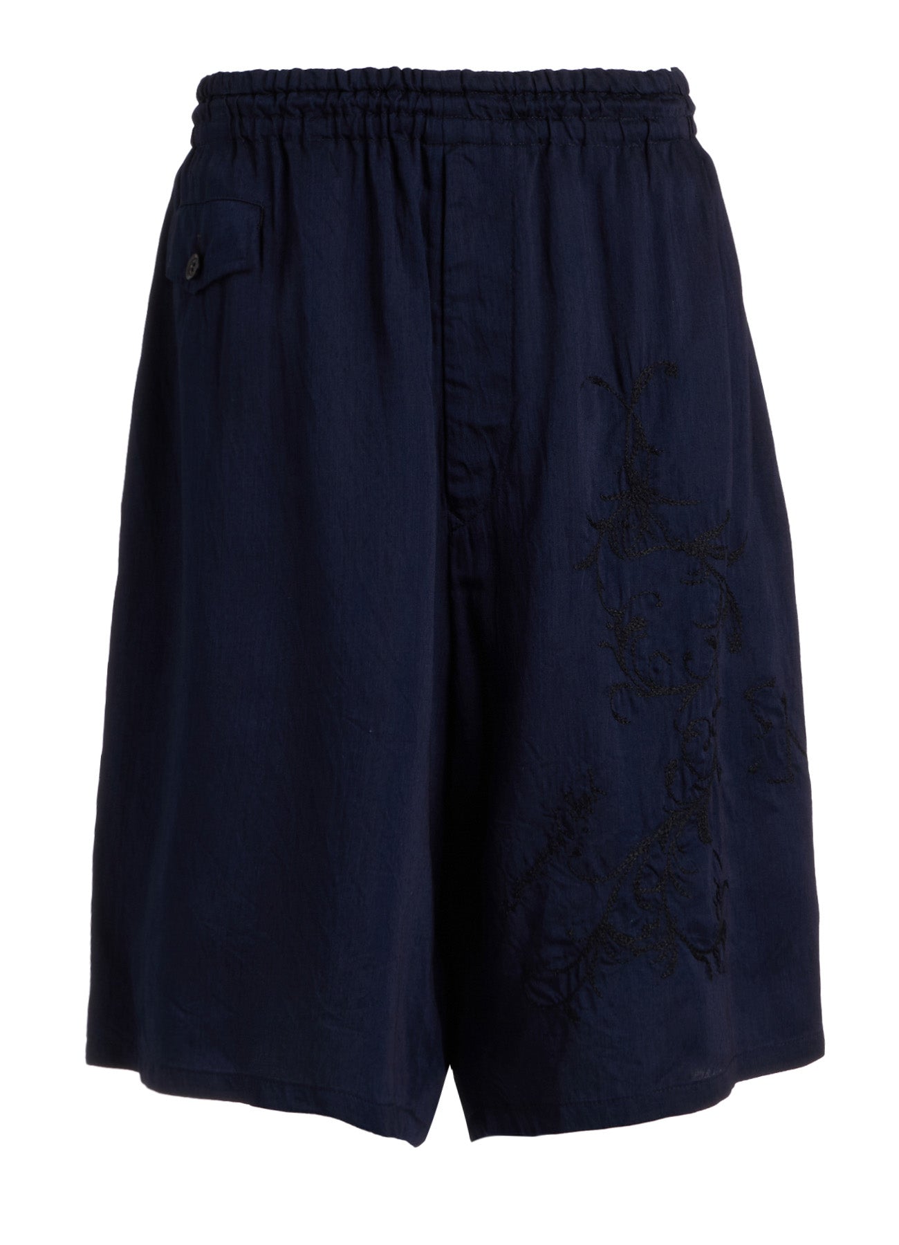 CU/ DUNGAREE TWILL BOTANICAL SHORT PANTS