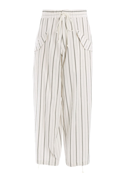C/LI WASHER STRIPE DRAW STRING PANTS