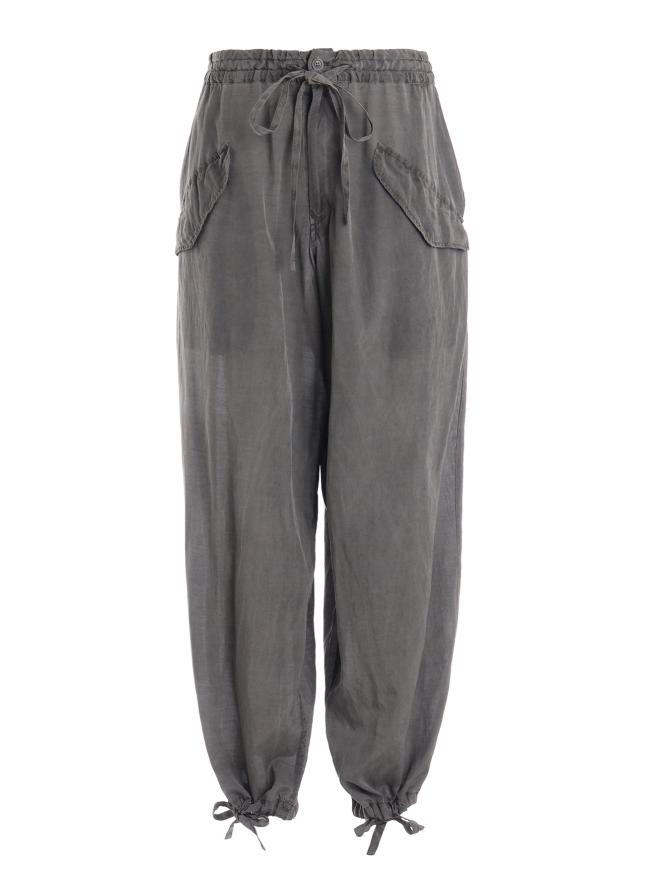 CUPRO/COTTON LAWN GARMENT DYED DRAW STRING PANTS – THE SHOP YOHJI