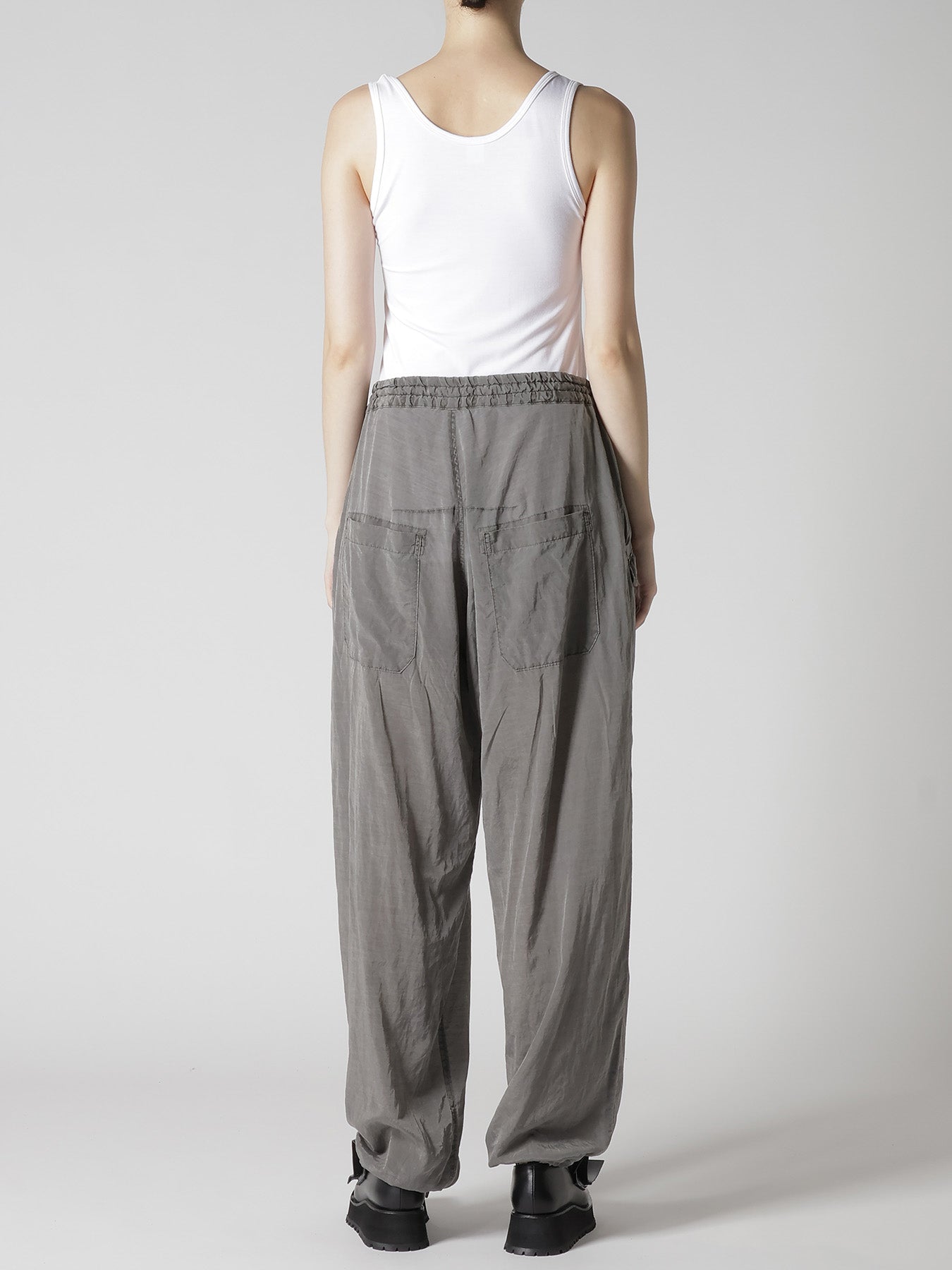 CUPRO/COTTON LAWN GARMENT DYED DRAW STRING PANTS – THE SHOP YOHJI
