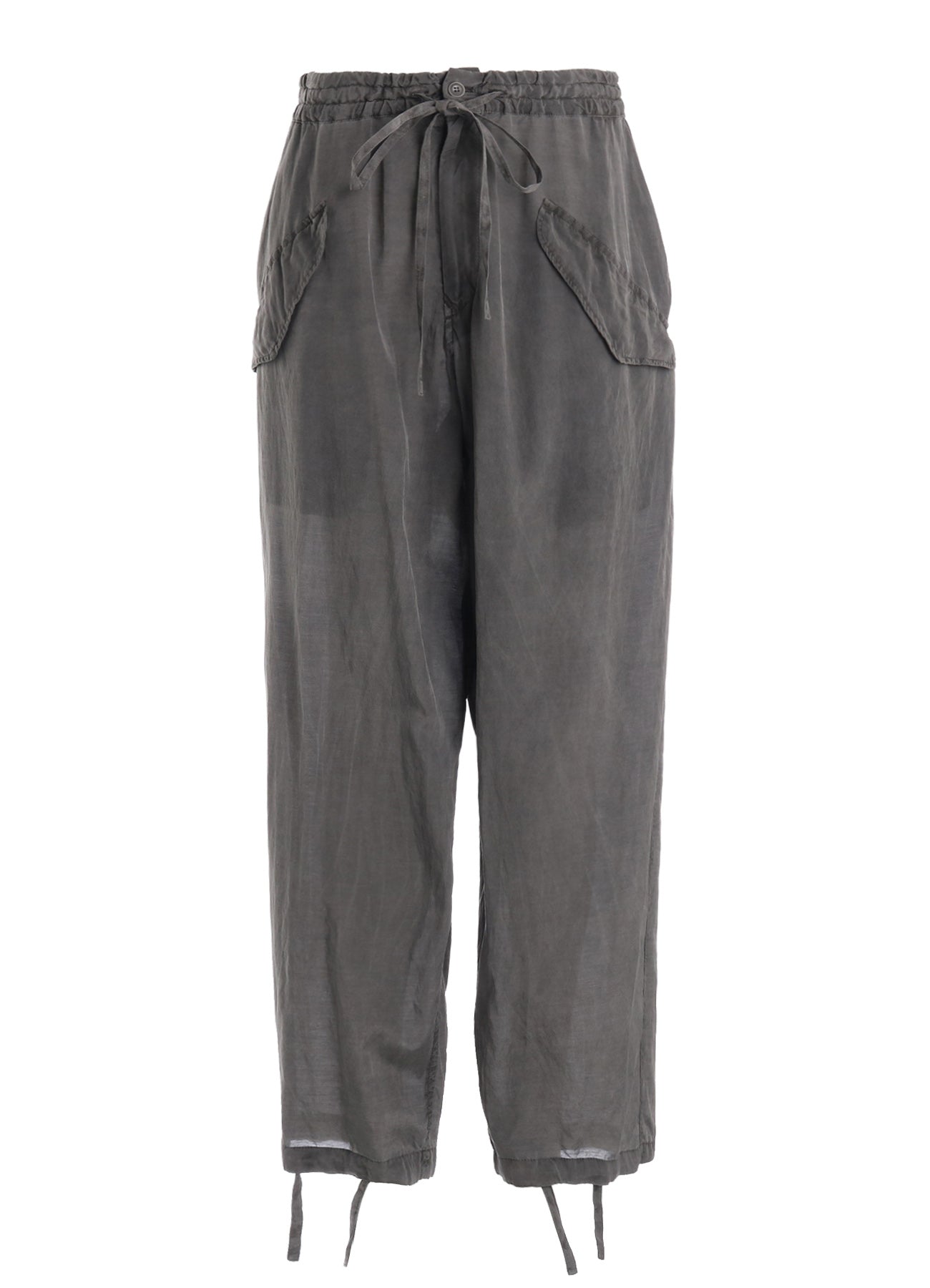 CUPRO/COTTON LAWN GARMENT DYED DRAW STRING PANTS – THE SHOP YOHJI