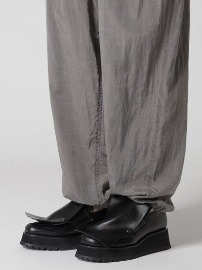 CUPRO/COTTON LAWN GARMENT DYED DRAW STRING PANTS