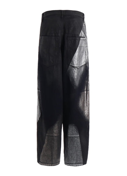 8OZ DENIM FOIL PRINT WORK PANTS