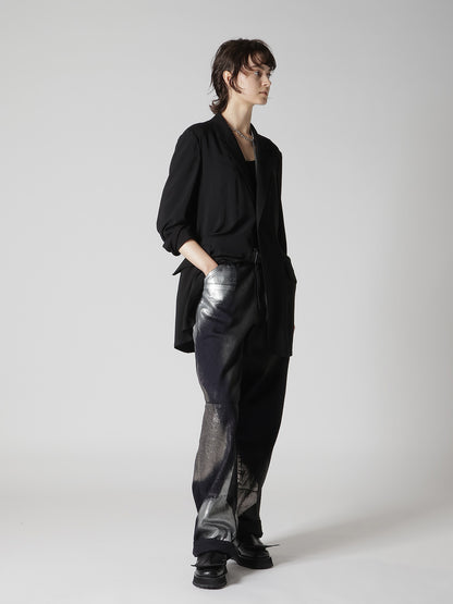 8OZ DENIM FOIL PRINT WORK PANTS