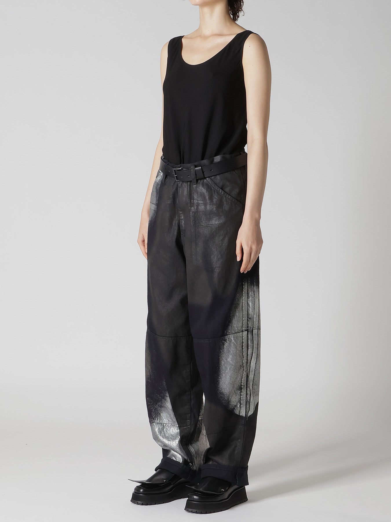 8OZ DENIM FOIL PRINT WORK PANTS