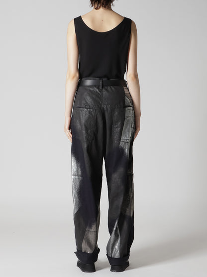 8OZ DENIM FOIL PRINT WORK PANTS