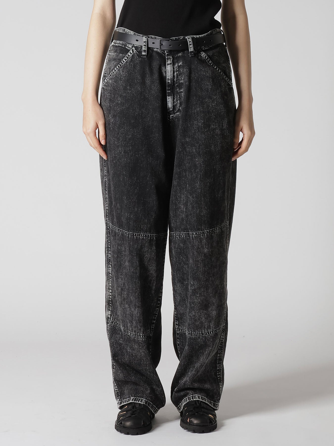 8OZ DENIM CHEMICAL WASH WORK PANTS