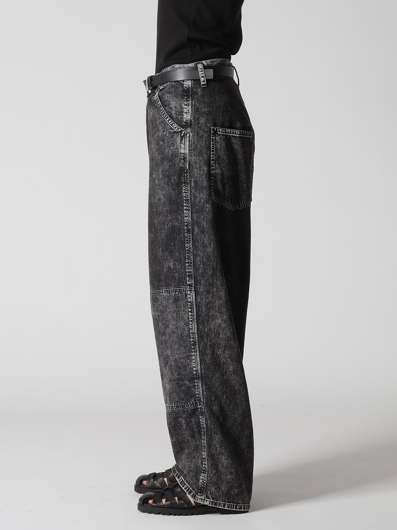 8OZ DENIM CHEMICAL WASH WORK PANTS – THE SHOP YOHJI YAMAMOTO