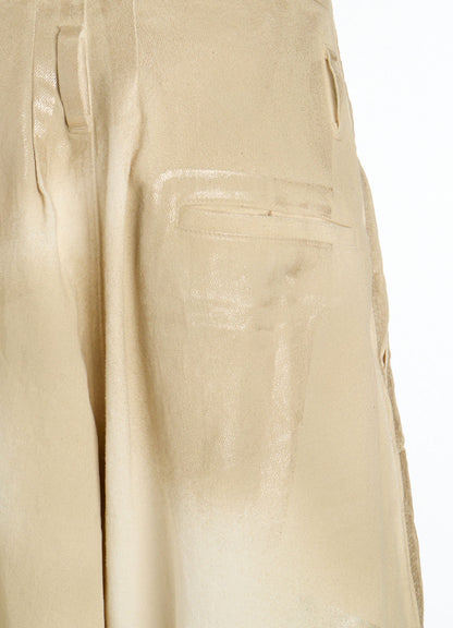 8OZ DENIM FOIL PRINT HALF PANTS