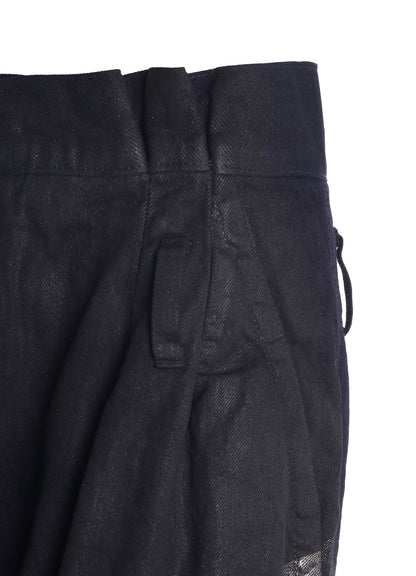 8OZ DENIM FOIL PRINT HALF PANTS