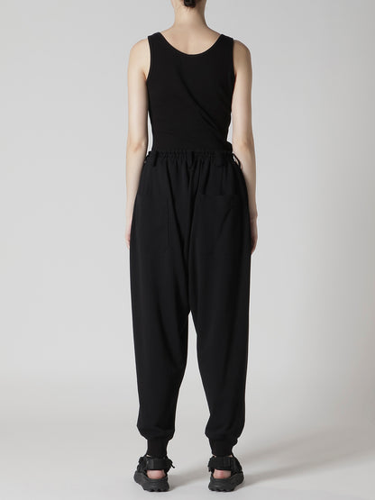 COTTON INLAY RIB HEM PANTS