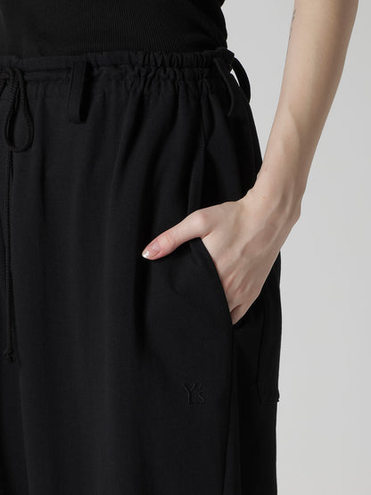 COTTON INLAY RIB HEM PANTS