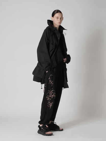 CU/ DUNGAREE TWILL BOTANICAL JOGGER PANTS