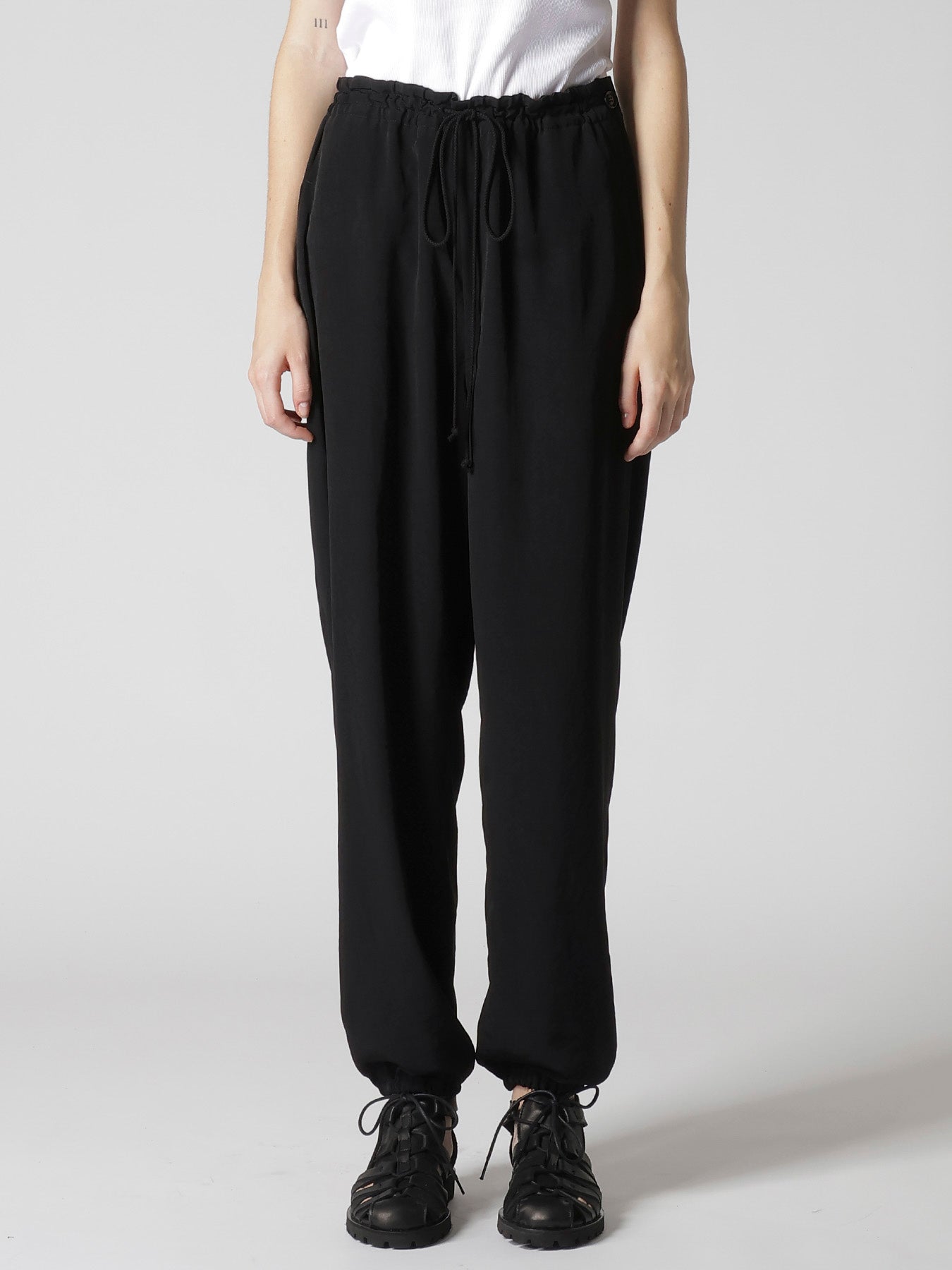 TA/PE CREPE DE CHINE JOGGER PANTS