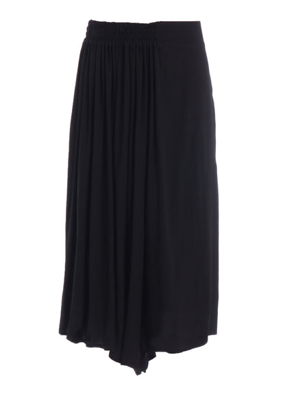 RAYON TWILL RIGHT SIDE GATHER PANTS