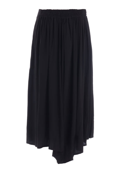 RAYON TWILL RIGHT SIDE GATHER PANTS