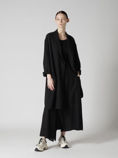 RY/NY GAUZE ASYMMETERIC PANTS WITH GUSSET