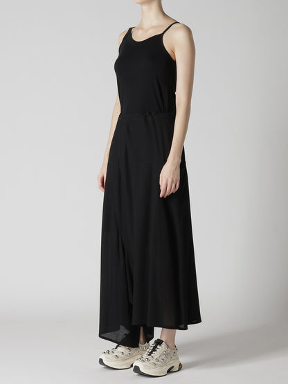 RY/NY GAUZE ASYMMETERIC PANTS WITH GUSSET