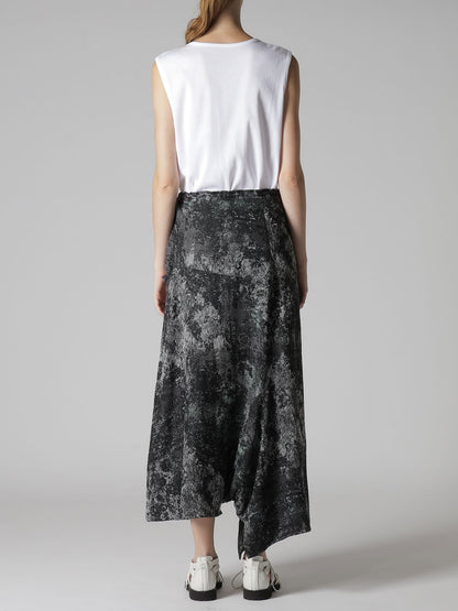 RUG PATTERN JACQUAR ASYMMETERIC PANTS
