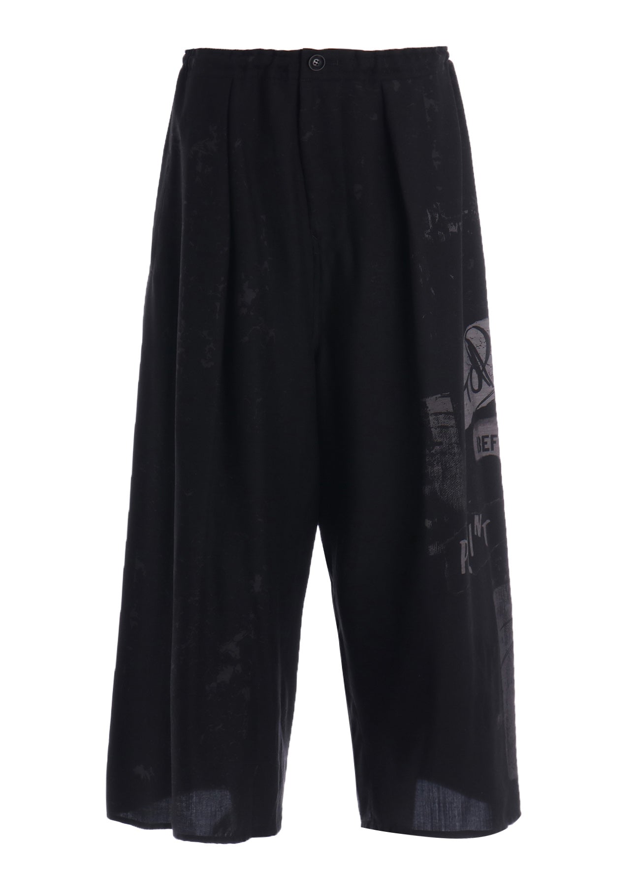 CU/DUNGAREE LIGHT TWILL FRONT TUCK WIDE PANTS
