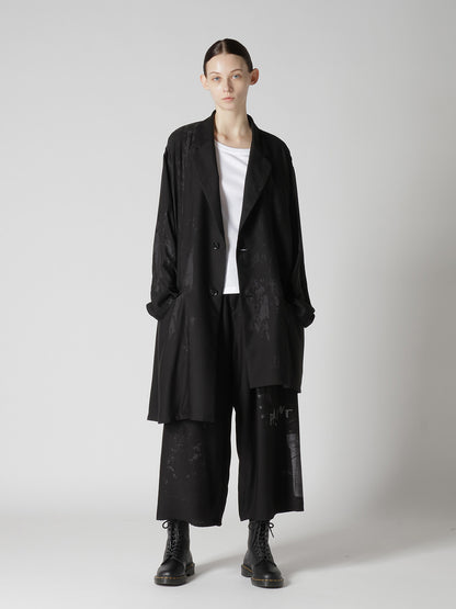 CU/DUNGAREE LIGHT TWILL FRONT TUCK WIDE PANTS