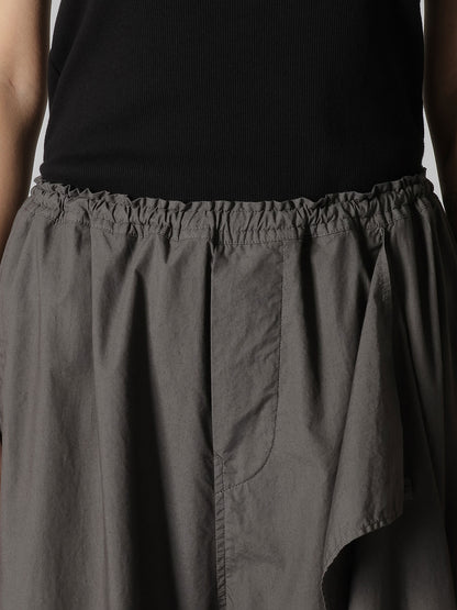 COTTON TYPEWRITER LEFT DRAPE PANTS