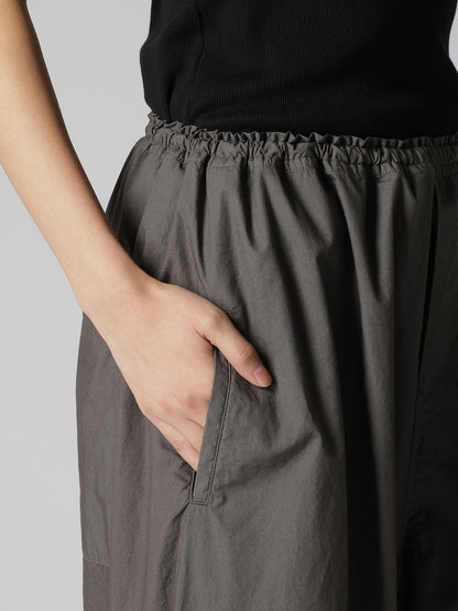 COTTON TYPEWRITER LEFT DRAPE PANTS