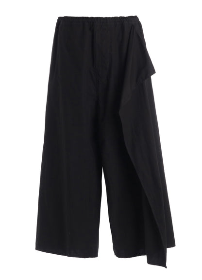 COTTON TYPEWRITER LEFT DRAPE PANTS