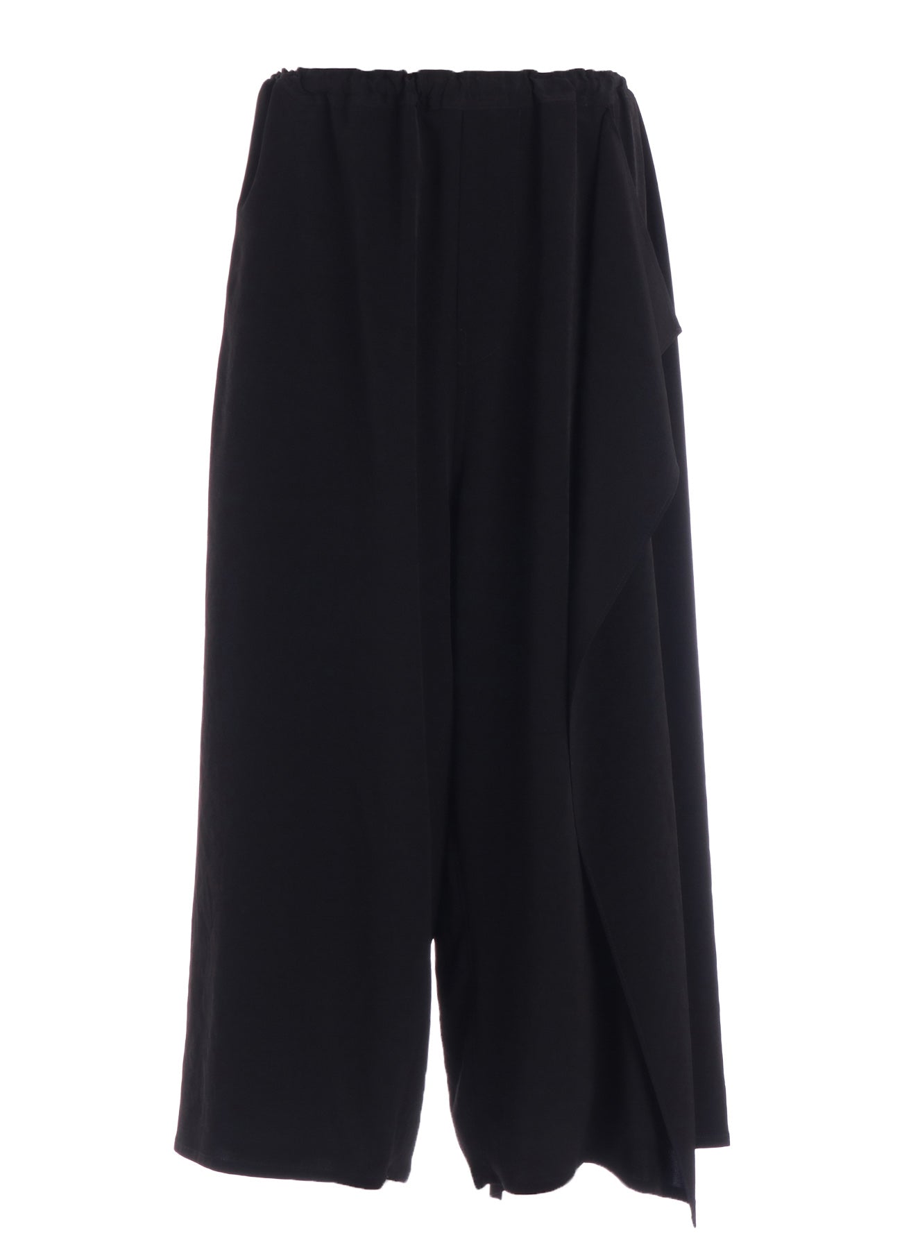 TA/PE CREPE DE CHINE LEFT DRAPE PANTS