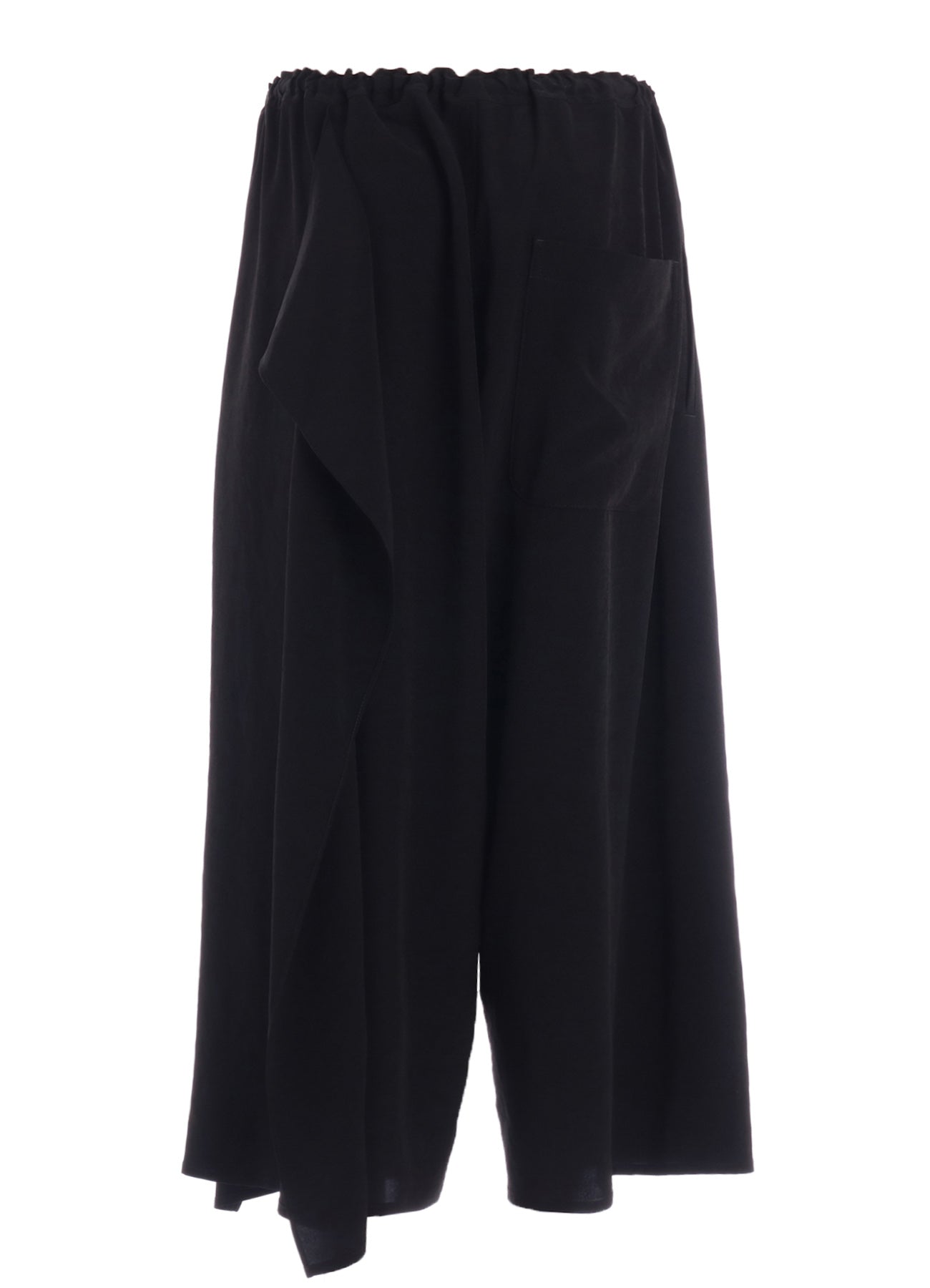 TA/PE CREPE DE CHINE LEFT DRAPE PANTS