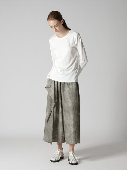 "CHUSEN" DRAPE FLARE PANTS