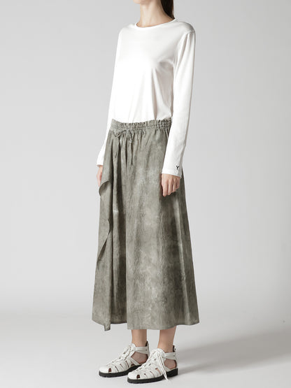 "CHUSEN" DRAPE FLARE PANTS