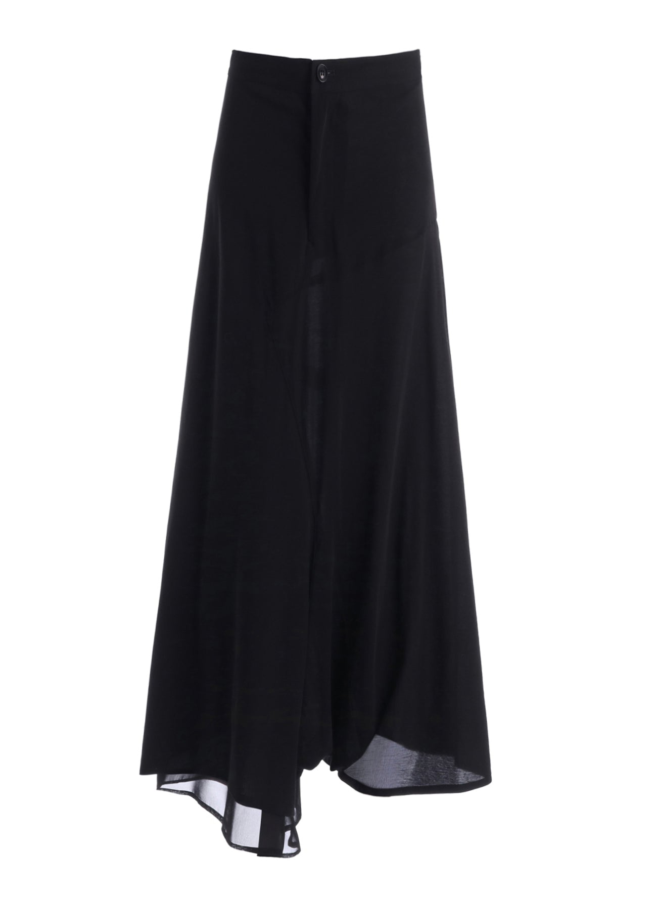COTTON HARD TWISTED JERSEY ASYMMETERIC PANTS