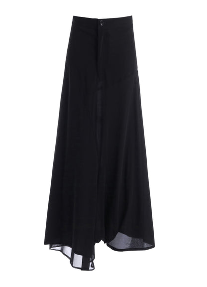 COTTON HARD TWISTED JERSEY ASYMMETERIC PANTS
