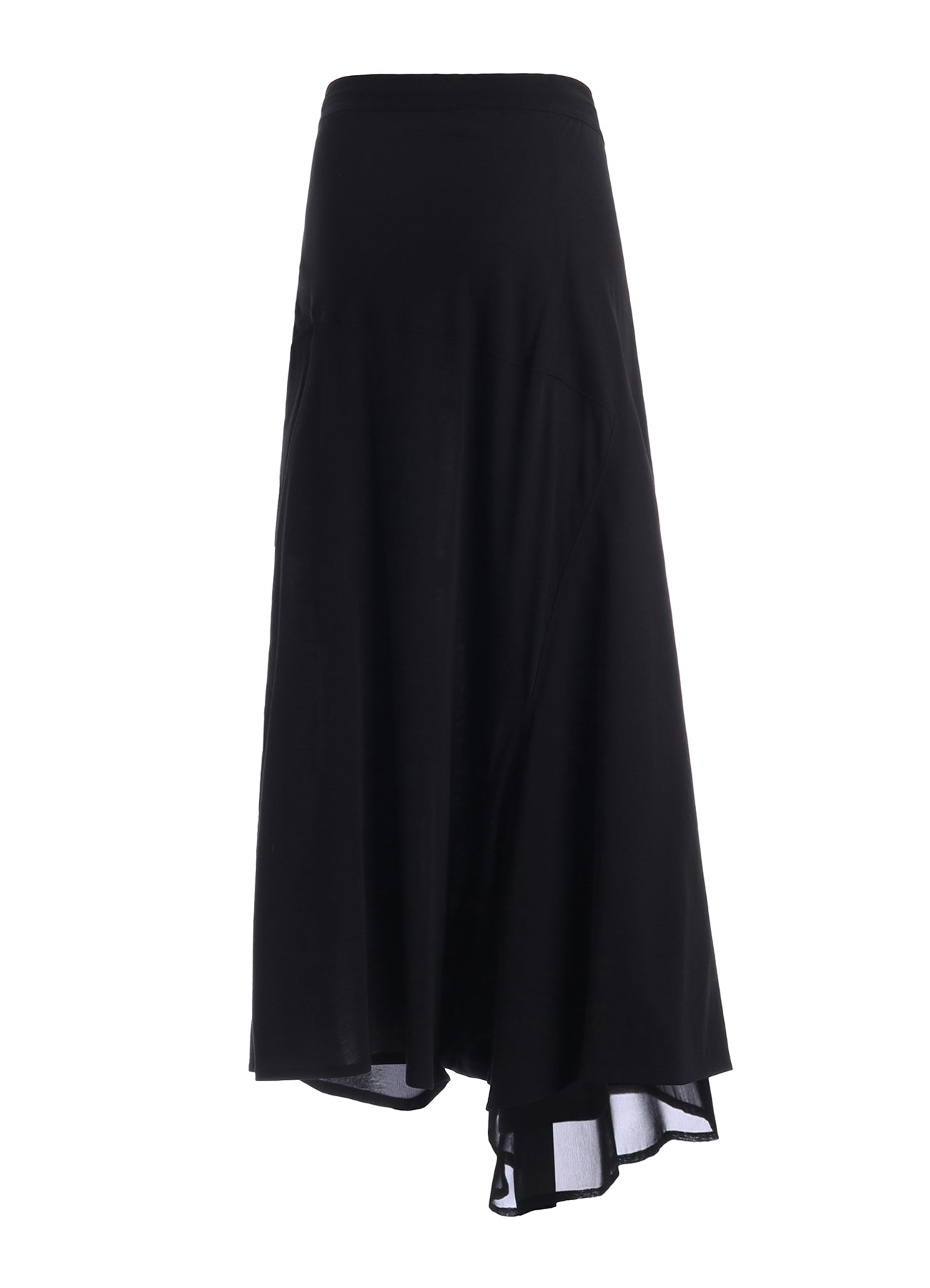 COTTON HARD TWISTED JERSEY ASYMMETERIC PANTS
